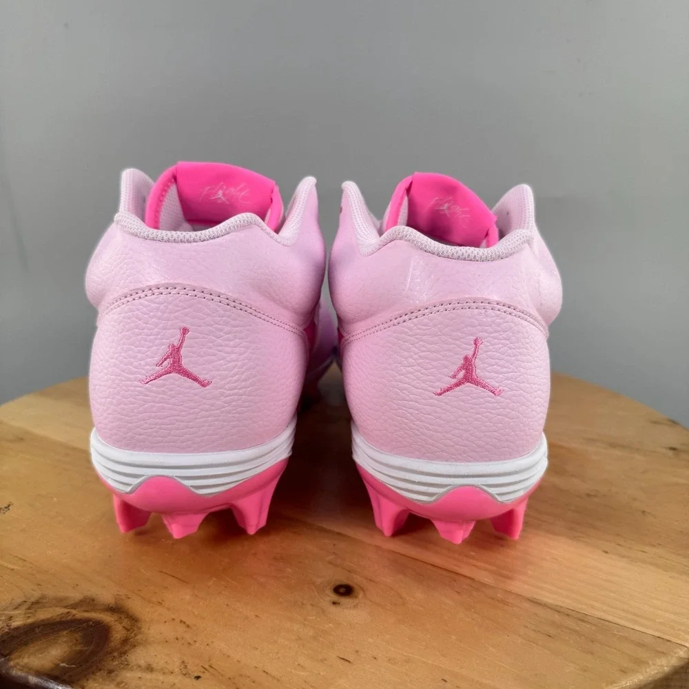 Nike Jordan Stadium 90 Low TD Mens Size 14 Football‎ Cleats Pink Foam Glow White
